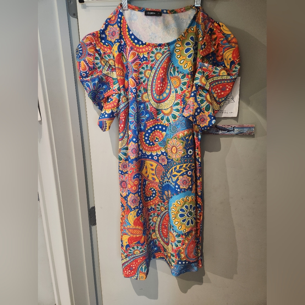 Brand new never worn colorful boho dress